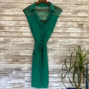 Sleeveless Shirt Dress. Sz XL fits L/XL